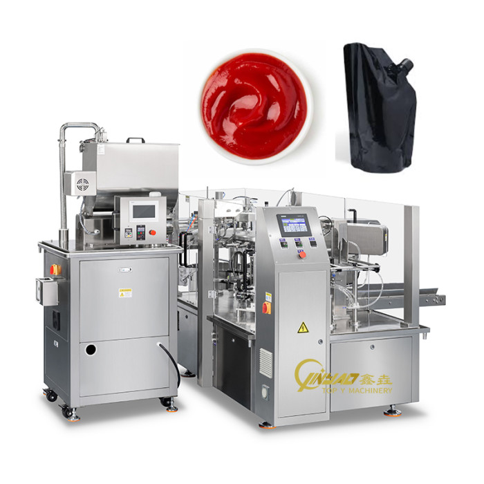 Automatic Rotary Spout Pouch Filling and Capping Machine Rotary Premade Bag Packing Machine