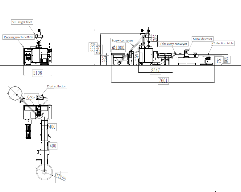 packing system drawing