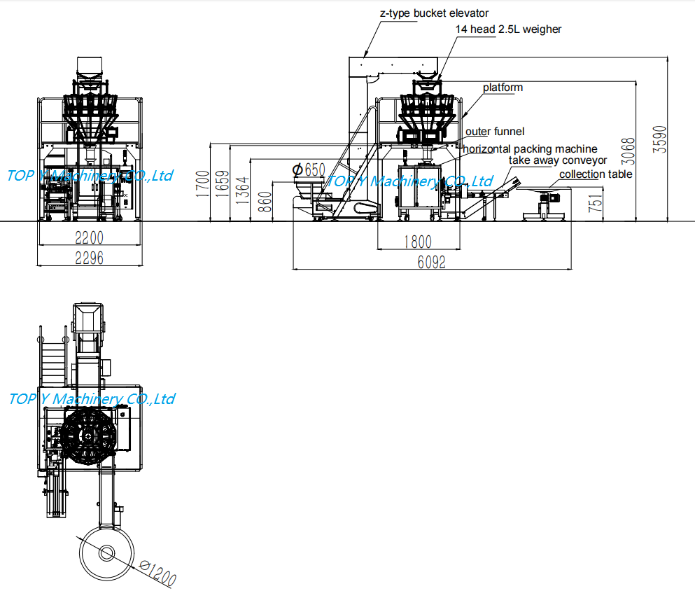 packing system drawing
