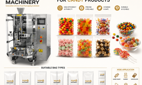 Todo lo que necesita saber sobre los sistemas de envasado VFFS de caramelos de TOP Y MACHINERY.