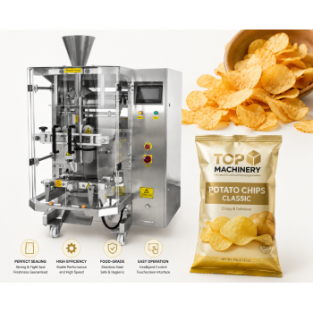 Nitrogen Filling Packing Machine | Automatic VFFS Packing Machine | Cassava Chips Snack Pouch
