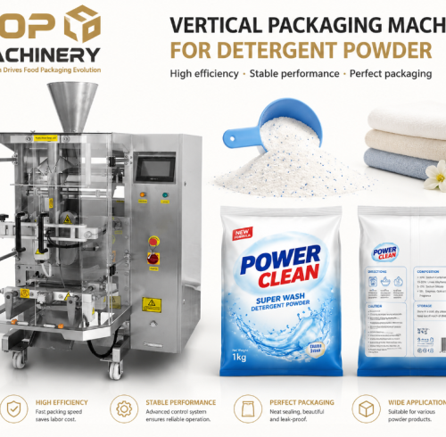 Vertical Packaging Machine | Powder Detergent Flour | Washing Powder | Films Plastic Paper Bag
