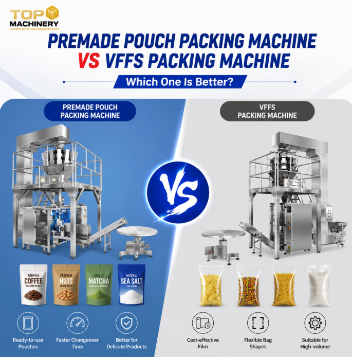 Premade pouch packing machine VS VFFS packing machine: which one is better?
