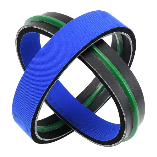 OEM Blue Fabric Rubber Coating Foam Timing Belt | Labeling Machine