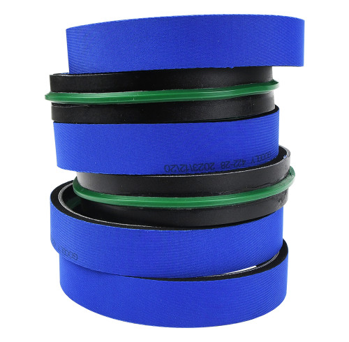 OEM Blue Fabric Rubber Coating Foam Timing Belt | Labeling Machine