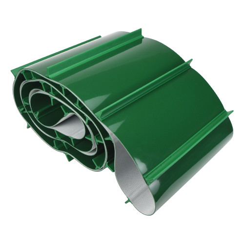 PVC Cleated Conveyor Belt | Incline Belt with Guides | Anti-Slip Design | OEM ODM