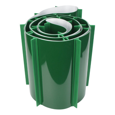 PVC Cleated Conveyor Belt | Incline Belt with Guides | Anti-Slip Design | OEM ODM