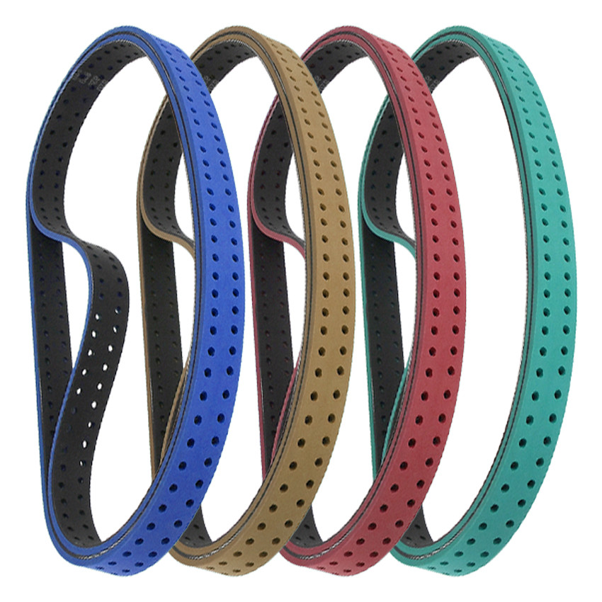 What are the key considerations when selecting and using one-piece vulcanized industrial belts?