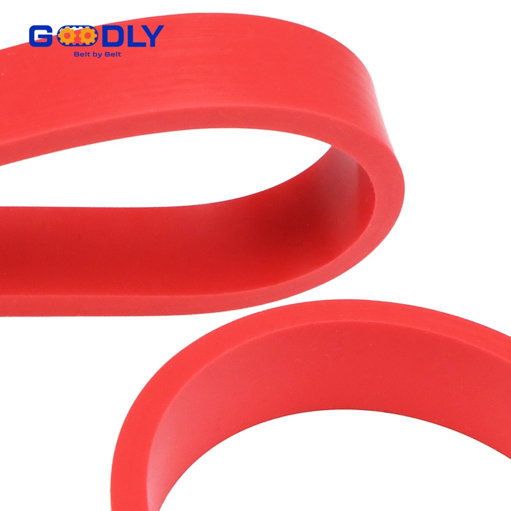 Clean white timing belt constructions suitable for instrument and lab environments