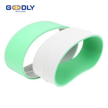 OEM Green PU Foam Belt | Foam Coated PU Timing Belt | Printing Machine