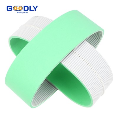 OEM Green PU Foam Belt | Foam Coated PU Timing Belt | Printing Machine