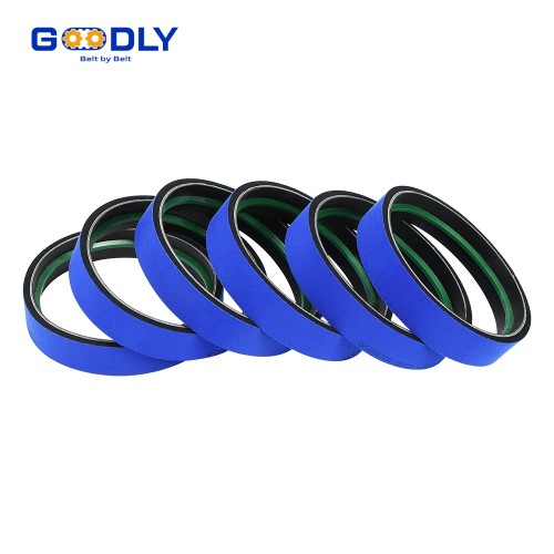 OEM Blue Fabric Rubber Coating Foam Timing Belt | Labeling Machine