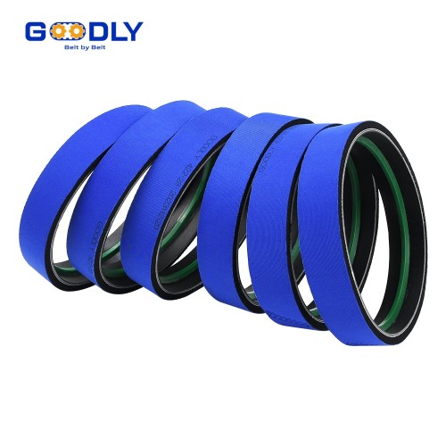OEM Blue Fabric Rubber Coating Foam Timing Belt | Labeling Machine