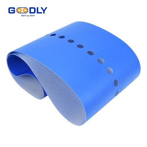 Perforated PU Conveyor Belt | Vacuum & Drainage Holes | Custom Patterns | OEM