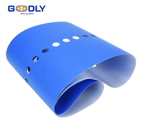 Perforated PU Conveyor Belt | Vacuum & Drainage Holes | Custom Patterns | OEM