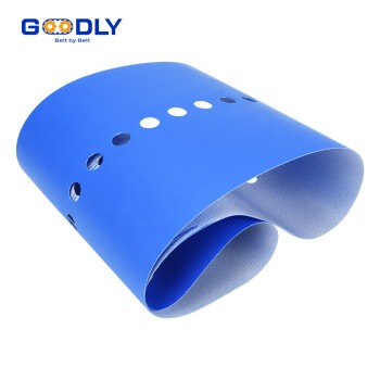 Perforated PU Conveyor Belt | Vacuum & Drainage Holes | Custom Patterns | OEM
