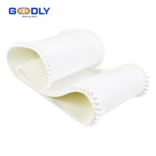 PU Conveyor Belt with Sidewall | Elevated Edge | Spillage Prevention | OEM ODM