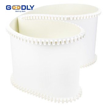 PU Conveyor Belt with Sidewall | Elevated Edge | Spillage Prevention | OEM ODM