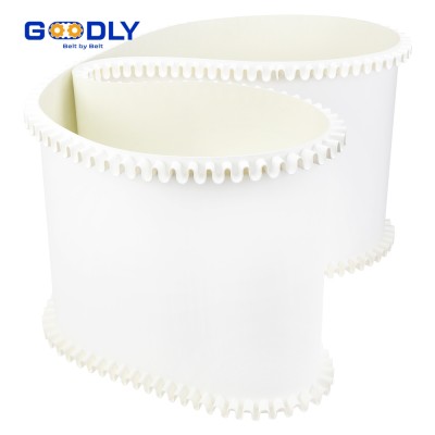 PU Conveyor Belt with Sidewall | Elevated Edge | Spillage Prevention | OEM ODM