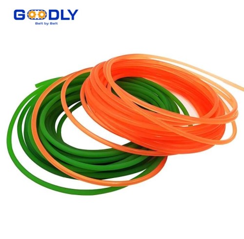 High Grip PU Round Belt | Ribbed Surface | For Tracking & Conveying | ODM