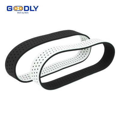Rubber Foam Drilled Flat Belt | Cushion Conveying | Easy Clean | OEM ODM