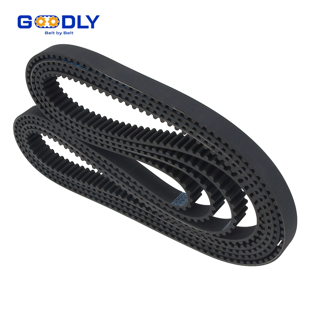 Timing belt drive on continuous production equipment