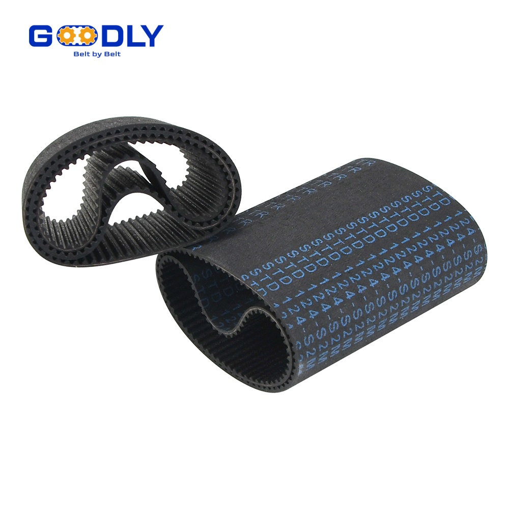 Tensioning unit on a timing belt conveyor drive