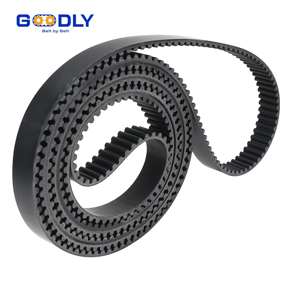 Wide timing belt for rotary die-cutting and print finishing