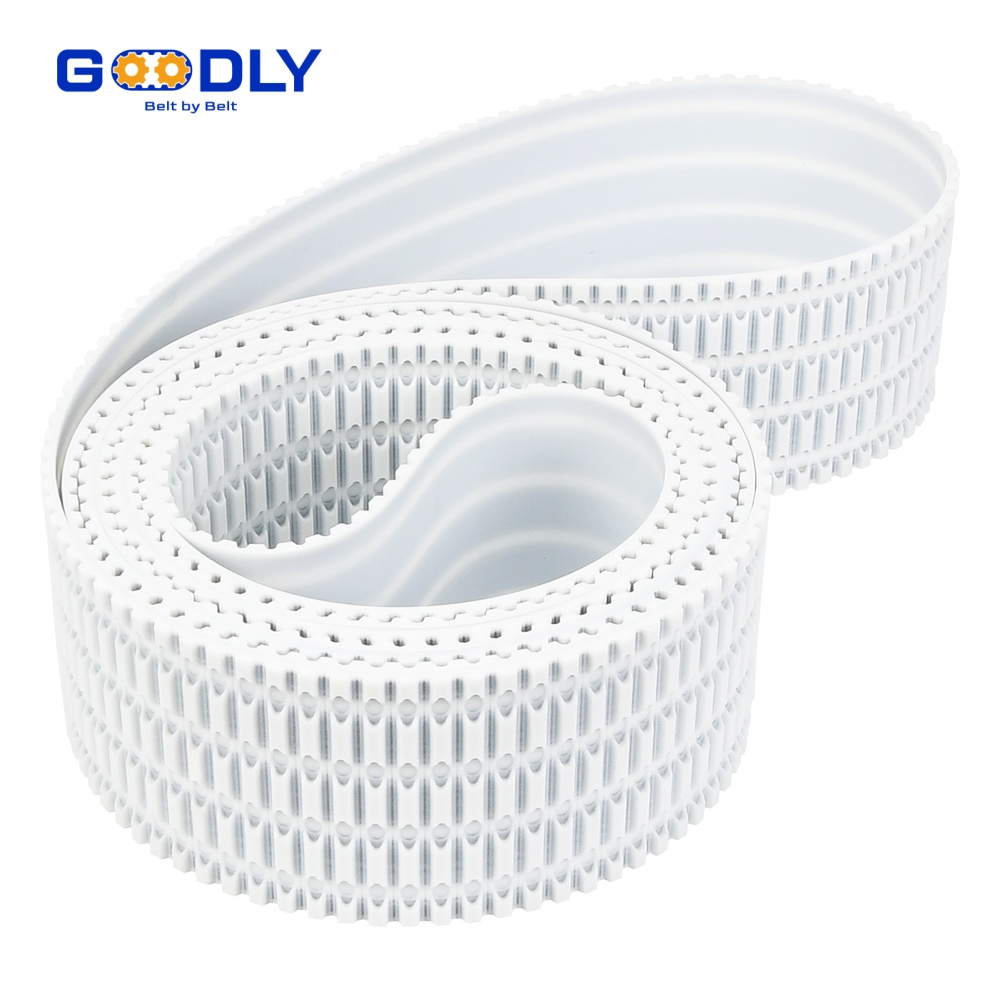 PU timing belt close-up for precision motion systems