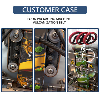 Vulcanized Flat Belt | Wear-Resistant | Endless Drive Belt | Packaging Machinery