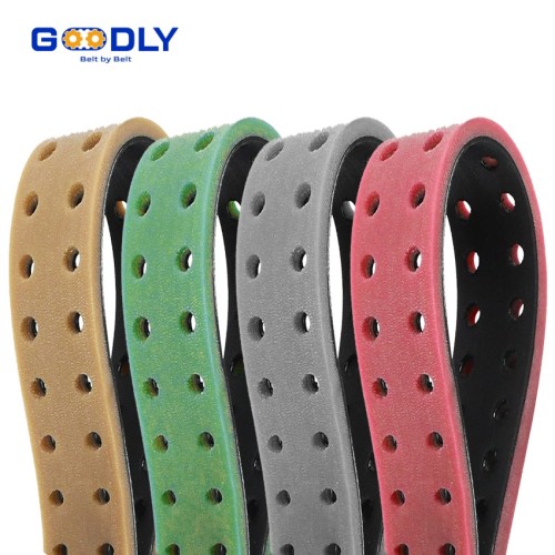 Vulcanized Rubber Flat Belt | Punched Hole | Stable Conveying | Packaging & Industrial Machinery