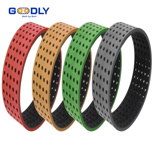 Vulcanized Rubber Flat Belt | Punched Hole | Stable Conveying | Packaging & Industrial Machinery