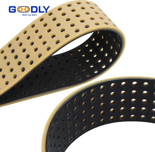 Hole Punched Vulcanized Rubber Belt | Seamless Endless | Smooth Running | Food & Packaging Conveyor