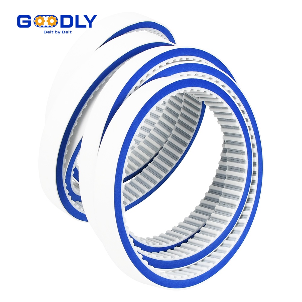 PU foam timing belt for packaging line conveying