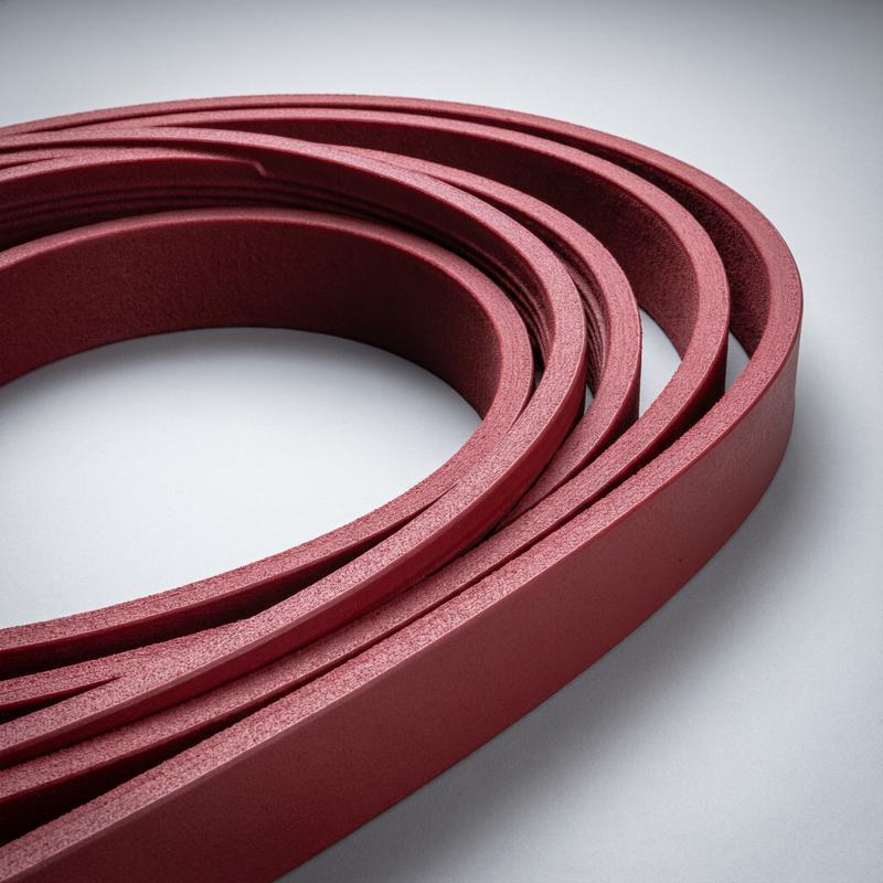 Red Vulcanized Rubber Drive Belt - GOODLY Industrial Belts