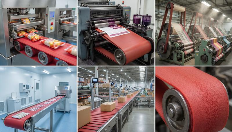 Industrial Applications of Vulcanized Rubber Drive Belts
