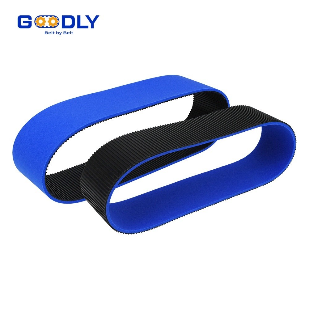 What is a sponge timing belt and where is it commonly used?
