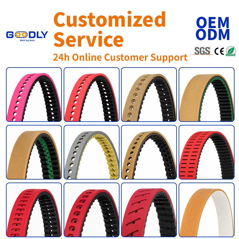 Vulcanized rubber timing belt for heavy-duty industrial drives