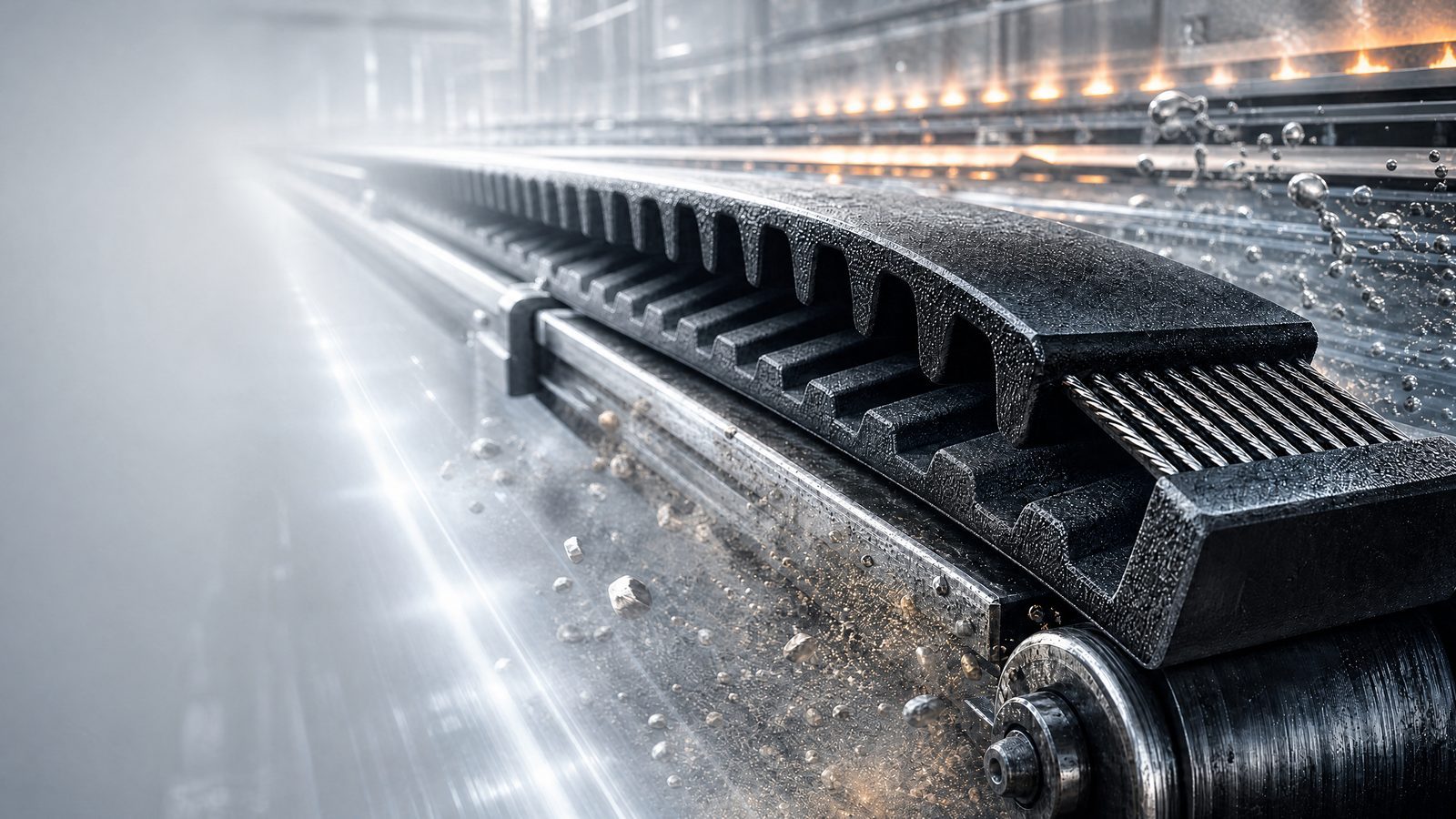 Rubber timing belt performance under demanding industrial working conditions