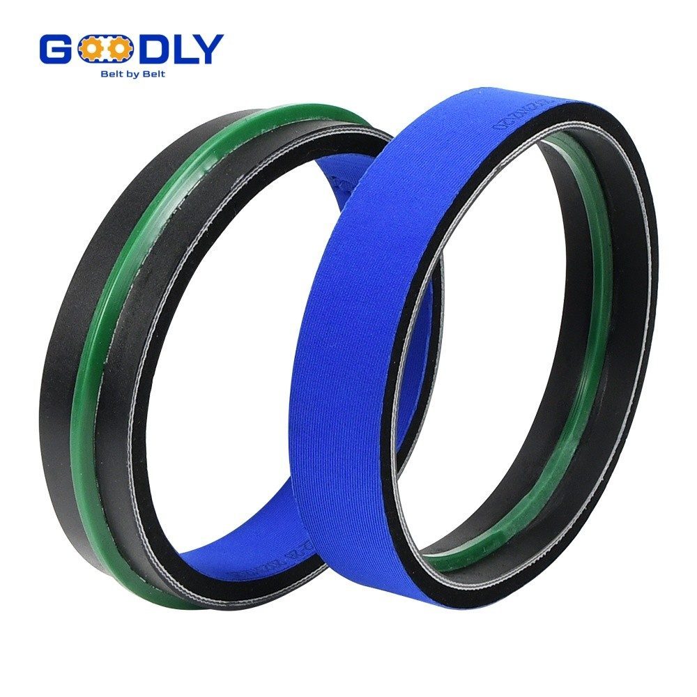 Rubber Foam Flat Belt - close-up application detail