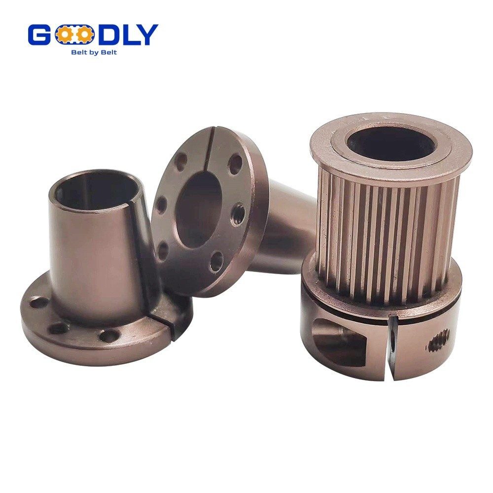 Rod-Shaped Synchronous Timing Pulley - tooth profile and construction detail