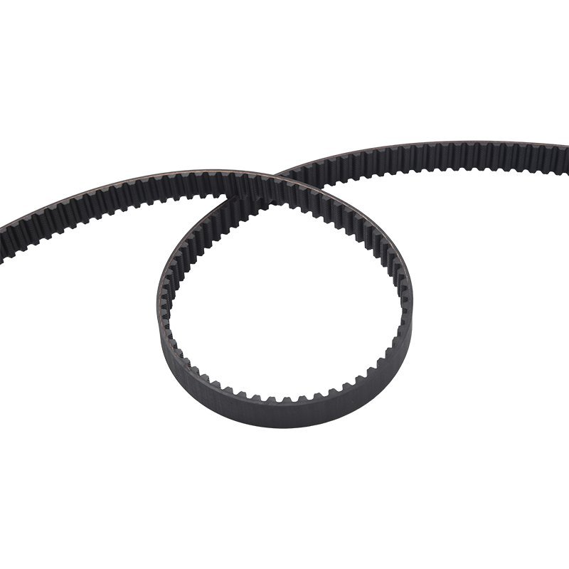 Open-end rubber timing belt prepared for joining