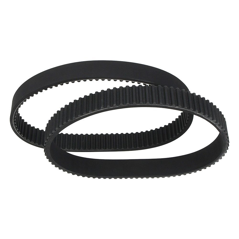 Belt with a natural rubber cover bonded on the back