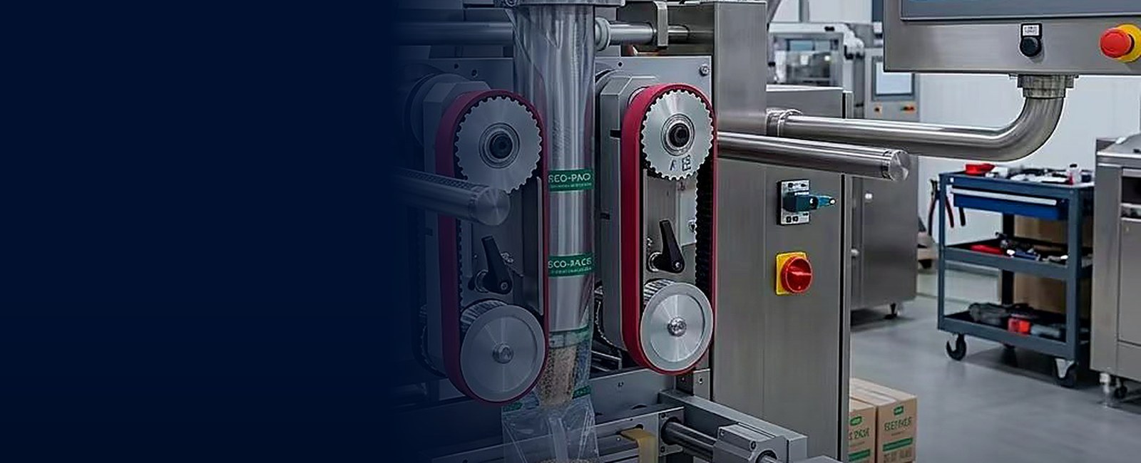Timing Belt Solutions for VFFS and Pouch Packaging Machine Manufacturers