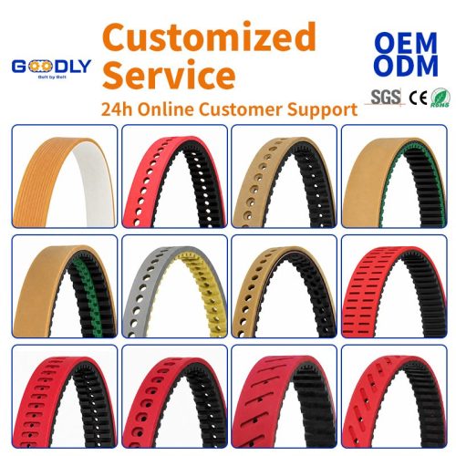 Vulcanized Timing Belt for VFFS Packaging Machines | Seamless Endless Film Draw-Down Belt, Custom Width and Covering