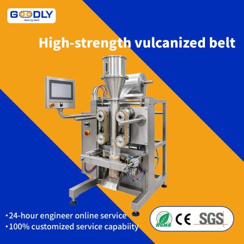 Endless Vulcanized Timing Belt for Filling and Sealing Lines | Rubber Covered, Custom Width and Hardness