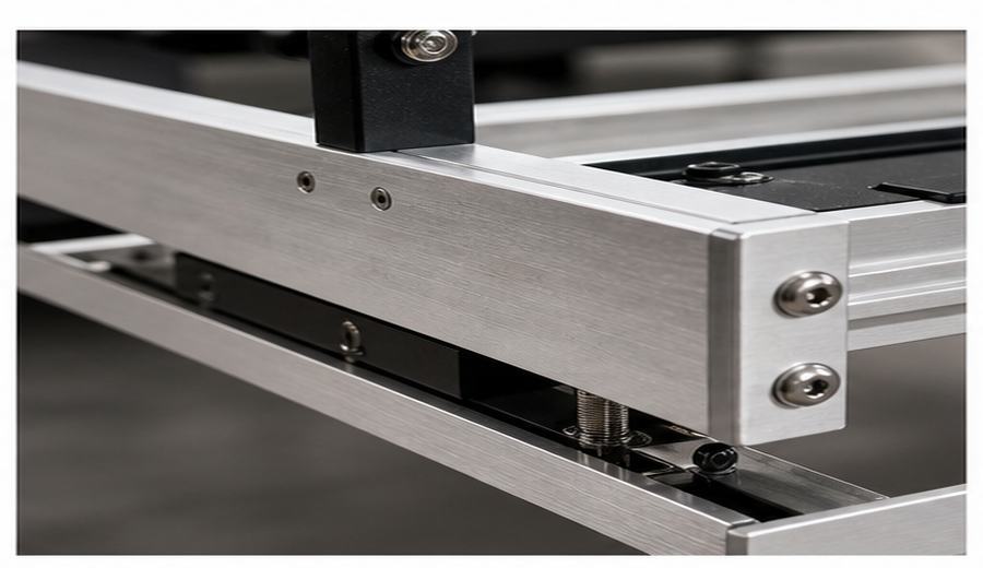 Close-up rail and carriage glide system for aluminum reformer