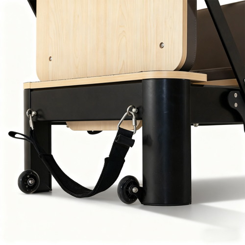 Black Aluminum Pilates Reformer with Tower 4.0