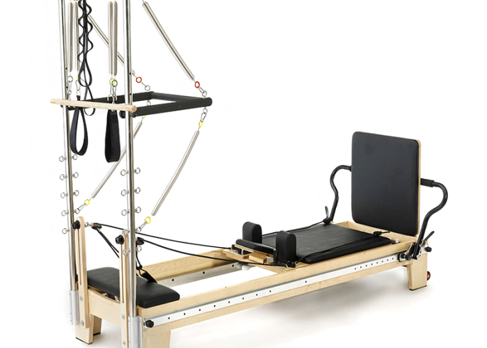 Wooden Full-Track Pilates Reformer with Tower | Wholesale Pilates Equipment | Pilates Factory Reformer Prezzos