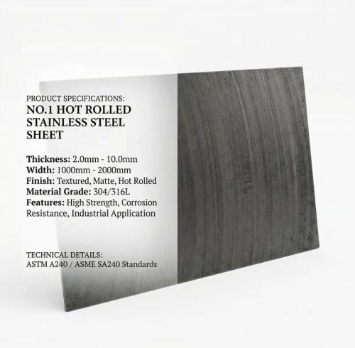MESCO No.1 Hot Rolled Stainless Steel Sheet | 304/316L Mill Finish Plate | China Factory Direct